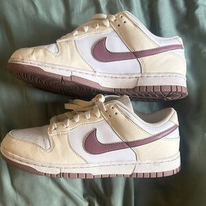 Nike' Cream and Mauve Sneakers